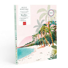 Afbeelding in Gallery-weergave laden, La Petit Epicerie. Schilderen op nummer. Strand met palmbomen op Bora Bora.
