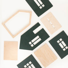 Afbeelding in Gallery-weergave laden, Babai houten speelhuisje donker groen