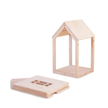 Afbeelding in Gallery-weergave laden, Babai houten huisje naturel L