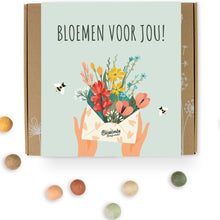Afbeelding in Gallery-weergave laden, Blossombs giftbox Bloemen voor jou! geschenk met 9 bloembommetjes
