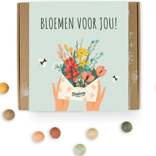 Afbeelding in Gallery-weergave laden, Blossombs giftbox Bloemen voor jou! geschenk met 9 bloembommetjes