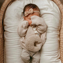 Afbeelding in Gallery-weergave laden, Dappermaentje teddy beige maan speenkoord