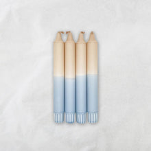 Afbeelding in Gallery-weergave laden, MingMing Dip Dye kaarsen - Taupe x Dusty Blue