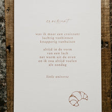 Afbeelding in Gallery-weergave laden, A4 poster 'Croissant'