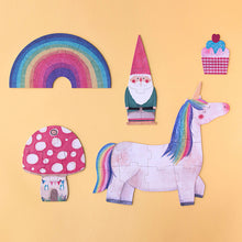 Afbeelding in Gallery-weergave laden, Happy Birthday unicorn puzzel voor kinderen - Londji
