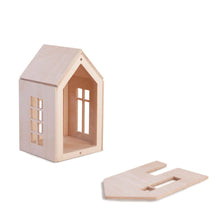 Afbeelding in Gallery-weergave laden, babai houten huisje naturel