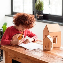 Afbeelding in Gallery-weergave laden, babai houten huisje naturel