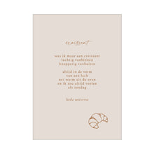 Afbeelding in Gallery-weergave laden, A4 poster 'Croissant'