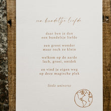 Afbeelding in Gallery-weergave laden, A4 poster 'Een bundeltje liefde'