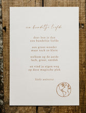 Afbeelding in Gallery-weergave laden, A4 poster 'Een bundeltje liefde'