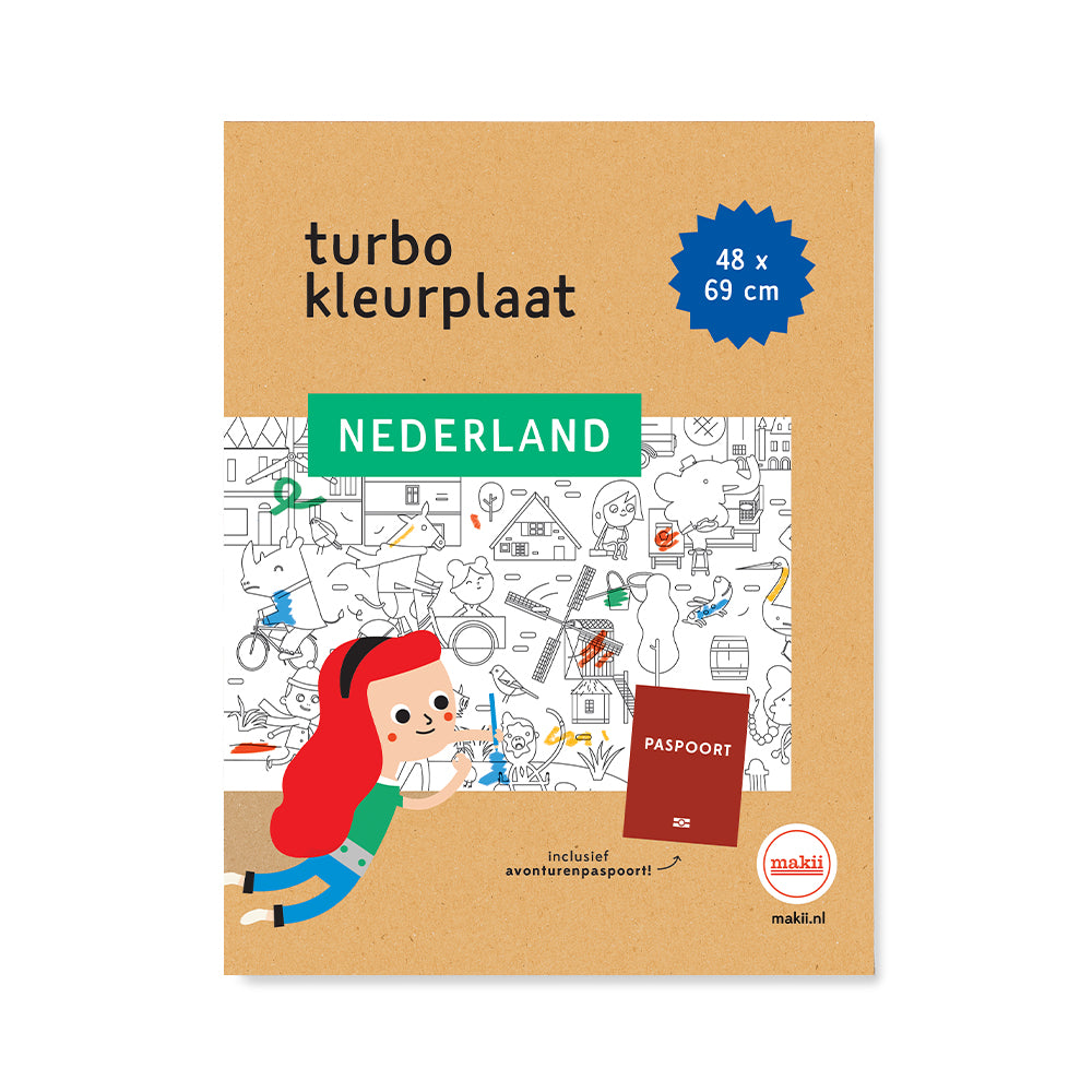 Turbo kleurplaat Nederland