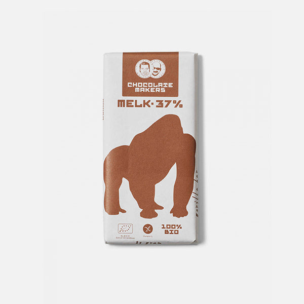 Duurzame chocolade. melk gorilla uit Congo. Chocolate makers. Brievenbuscadeau van HeyHej.