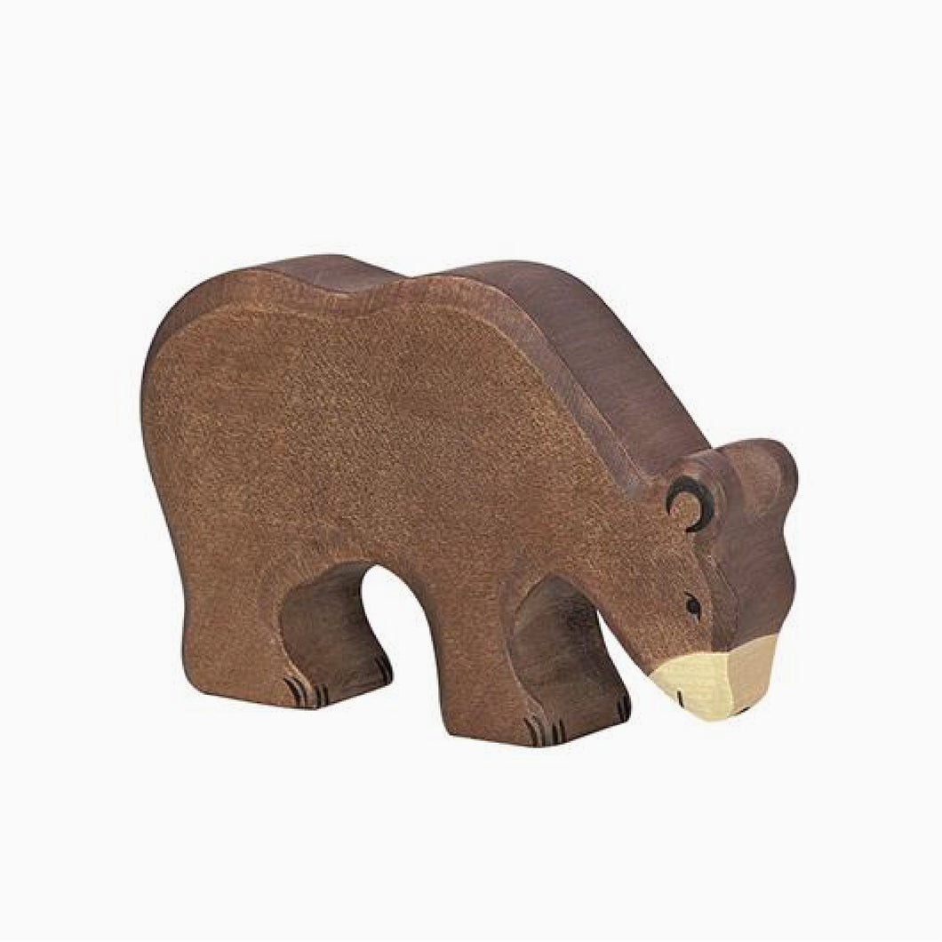 holztiger bruine mama beer - duurzaam houten speelgoed