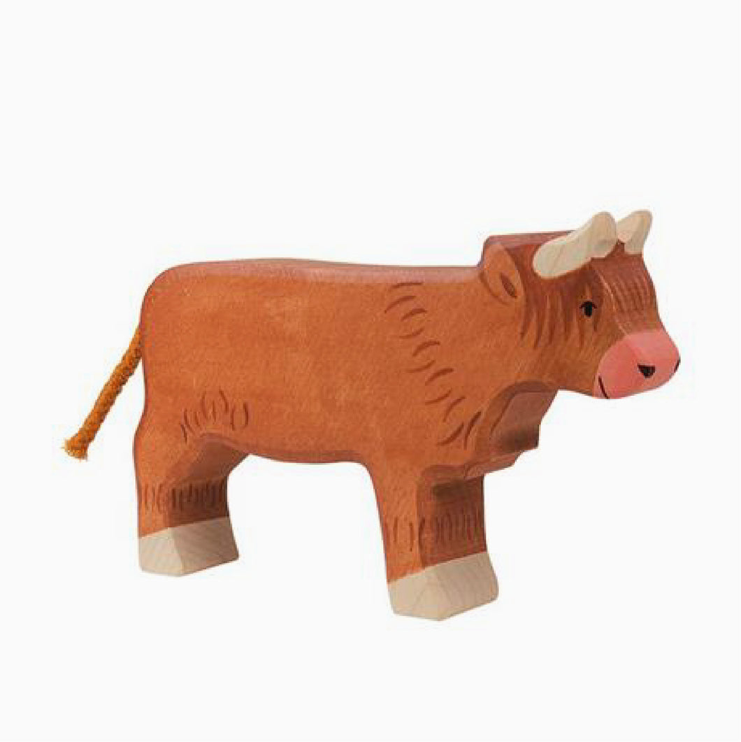 Holztiger schotse hoogland koe - duurzaam houten speelgoed