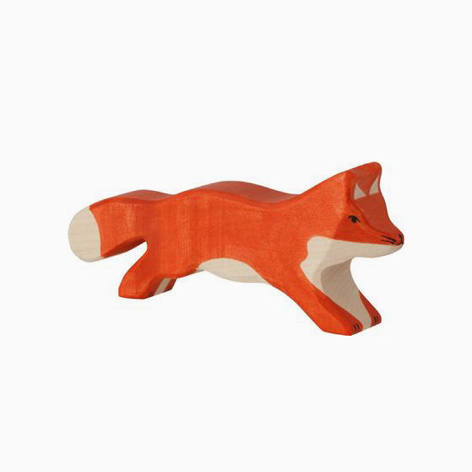 Holztiger vos rennend - houten speelgoed
