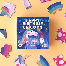 Afbeelding in Gallery-weergave laden, Happy Birthday unicorn puzzel voor kinderen - Londji
