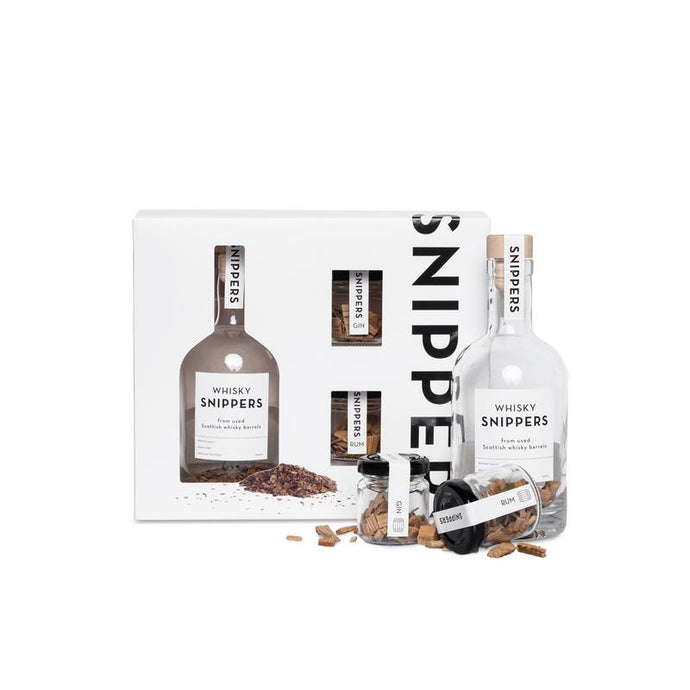 Snippers - gift pack mix. Superleuke giftbox als je een Whisky, Gin of Rum liefhebber een extra speciaal cadeau wilt geven.  Alt-tekst bewerken