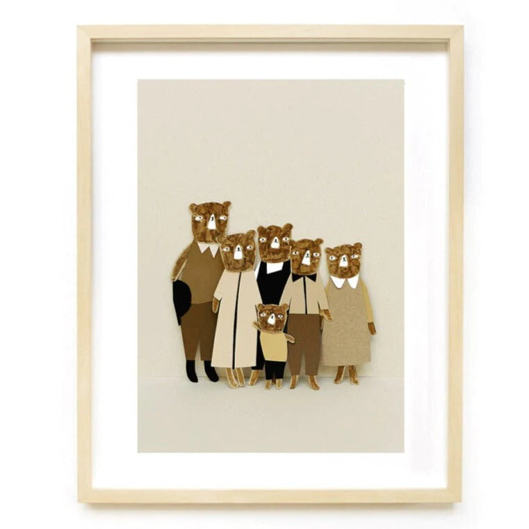 Ted & Tone Familie 'The Bears' poster - A3